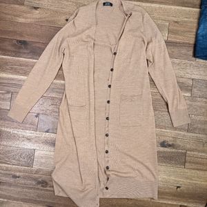 Lord and Taylor long cardigan, size M